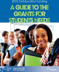 A GUIDE TO THE GRANTS FOR STUDENTS NEEDS - 2015-16 Education Funding