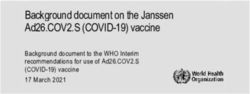 Background document on the Janssen Ad26.COV2.S (COVID-19) vaccine - Background document to the WHO Interim recommendations for use of Ad26.COV2.S ...