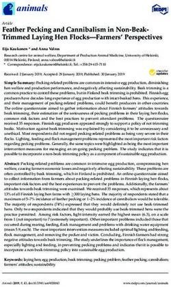 Feather Pecking and Cannibalism in Non-Beak-Trimmed Laying Hen Flocks-Farmers' Perspectives - MDPI