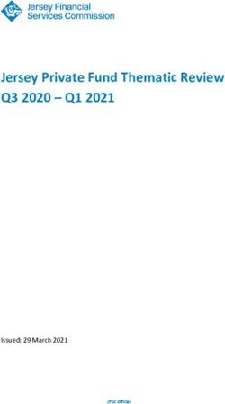 Jersey Private Fund Thematic Review - Q3 2020 - Q1 2021 - Issued: 29 March 2021 JFSC Official - Jersey Financial ...