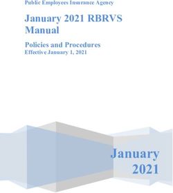 January 2021 - January 2021 RBRVS Manual Policies and Procedures Effective January 1, 2021 - PEIA