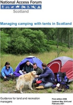 Managing camping with tents in Scotland - Guidance for land and recreation managers - Managing camping with tents in Scotland pdf ...