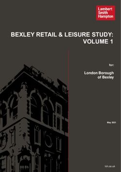 BEXLEY RETAIL & LEISURE STUDY: VOLUME 1 - London Borough of Bexley for