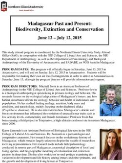 Madagascar Past and Present: Biodiversity, Extinction and Conservation