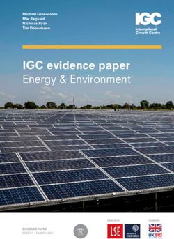 IGC evidence paper Energy & Environment - Michael Greenstone Mar Reguant Nicholas Ryan Tim Dobermann - International ...