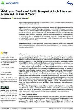 Mobility as a Service and Public Transport: A Rapid Literature Review and the Case of Moovit - MDPI