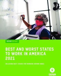 BEST AND WORST STATES TO WORK IN AMERICA 2021 - INCLUDING BEST STATES FOR WORKING WOMEN INDEX OXFAM Report