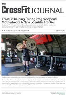 CrossFit Training During Pregnancy and Motherhood: A New Scientific Frontier