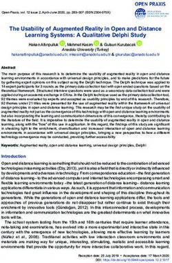 The Usability of Augmented Reality in Open and Distance Learning Systems: A Qualitative Delphi Study - ERIC