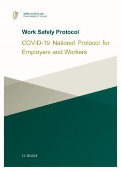 COVID-19 National Protocol for Employers and Workers - Work Safely Protocol 09.2021