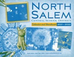 Central School District Calendar and Handbook 2021 2022 - North Salem