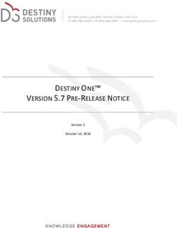 DESTINY ONE VERSION 5.7 PRE-RELEASE NOTICE - GROW!