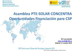 Asamblea PTE-SOLAR CONCENTRA Oportunidades financiación para CSP - Mª Luisa Revilla Madrid, 17 octubre 2019