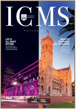 LIFE IS ALL ABOUT OPTIONS INDUSTRY EXPERIENCE LIKE CLOCKWORK - International Student Office