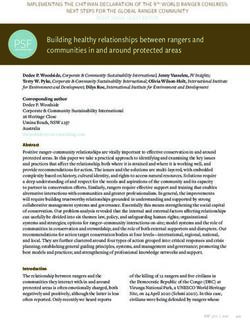 Building healthy relationships between rangers and communities in and around protected areas