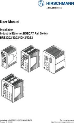 User Manual Installation Industrial Ethernet BOBCAT Rail Switch - BRS20 ...