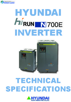 HYUNDAI INVERTER - TECHNICAL SPECIFICATIONS