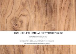 H&M GROUP CHEMICAL RESTRICTIONS 2021 - RESTRICTED SUBSTANCES LIST (RSL)