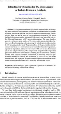 Infrastructure Sharing for 5G Deployment: A Techno-Economic Analysis