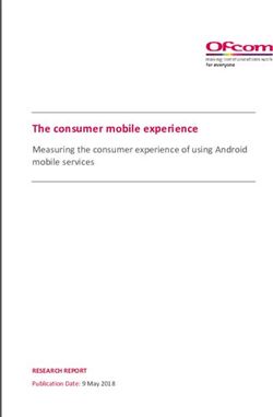 The consumer mobile experience - Measuring the consumer experience of using Android mobile services