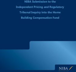 NIBA Submission to the Independent Pricing and Regulatory Tribunal Inquiry into the Home Building Compensation Fund