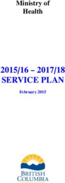 SERVICE PLAN 2015/16 2017/18 - Ministry of Health - February 2015