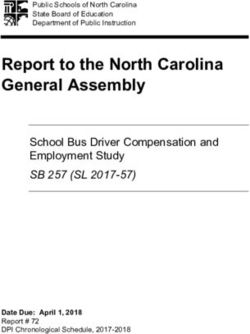 Report to the North Carolina General Assembly - North Carolina ...