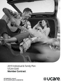 2019 Individual & Family Plan UCare Gold Member Contract