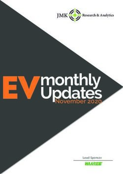 EV monthly Updates November 2020 - JMK ...