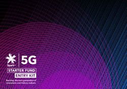 5G STARTER FUND Backing the next generation of innovators and history makers - Spark NZ