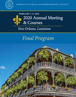 Final Program - AMERICAN CLINICAL NEUROPHYSIOLOGY SOCIET Y - American Clinical Neurophysiology Society