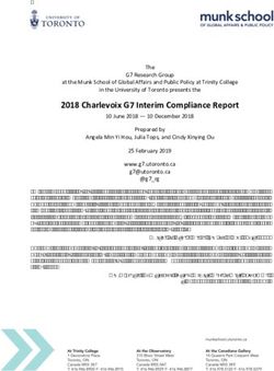2018 Charlevoix G7 Interim Compliance Report - University of Toronto