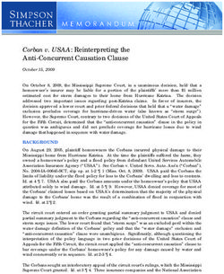 Corban v. USAA: Reinterpreting the Anti-Concurrent Causation Clause