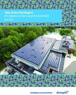 Take Action Burlington - An Update on Our Local Environment June 2019 - burlington.ca/environment