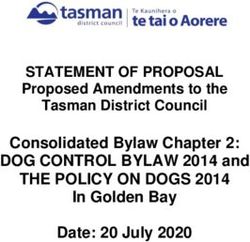 THE POLICY ON DOGS 2014 - STATEMENT OF PROPOSAL Proposed Amendments to the Consolidated Bylaw