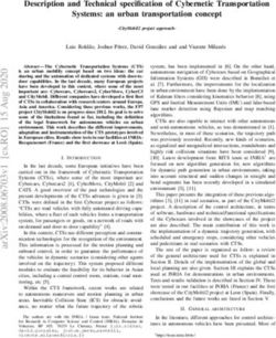 Description and Technical specification of Cybernetic Transportation Systems: an urban transportation concept