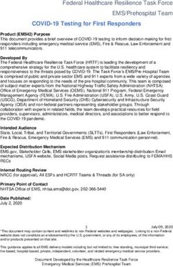 COVID-19 Testing for First Responders - EMS.gov