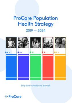 ProCare Population Health Strategy 2019 - 2024 - Empower whānau to be well