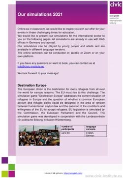 Our simulations 2021 - Civic Institute