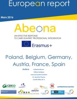 European report - Poland, Belgium, Germany, Austria, France, Spain - Mars 2016
