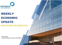 WEEKLY ECONOMIC UPDATE - FOURTH WEEK OF AUGUST 2021 Presented by Economic Research Division of PEFINDO
