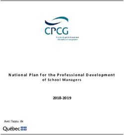 National Plan for the Professional Development 2018-2019 - of School Managers - AQCS