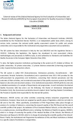 Annex I: TERMS OF REFERENCE - Anvur