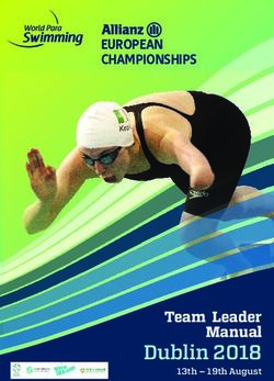 Dublin 2018 Team Leader Manual - EUROPEAN CHAMPIONSHIPS - International Paralympic Committee