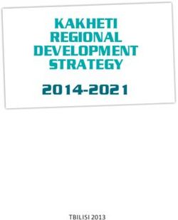 KAKHETI REGIONAL DEVELOPMENT STRATEGY 2014-2021 - TBILISI 2013
