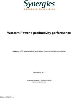 Western Power's productivity performance - Economic ...