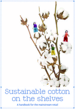 Sustainable cotton on the shelves - A handbook for the mainstream retail