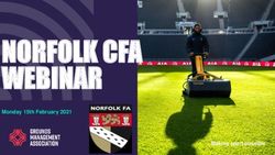 NORFOLK CFA WEBINAR Monday 15th February 2021 Making sport possible - The FA
