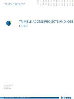 TRIMBLE ACCESS PROJECTS AND JOBS GUIDE - TRIMBLE ACCESS