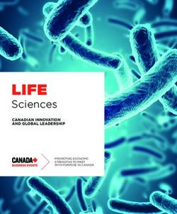 LIFE Sciences CANADIAN INNOVATION AND GLOBAL LEADERSHIP - Business Events Canada